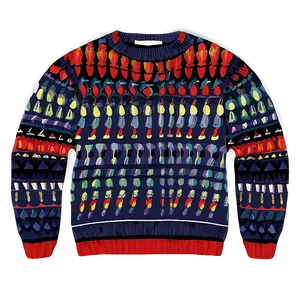 Designer Red Sweater PNG 06292024