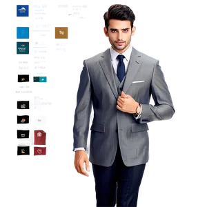 Designer Suit PNG 35