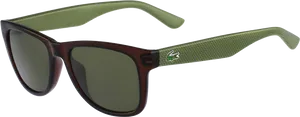 Designer Sunglasseswith Green Accents PNG image