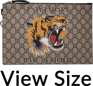 Designer Tiger Walletwith Slogan PNG image