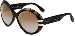 Designer Tortoiseshell Sunglasses PNG image