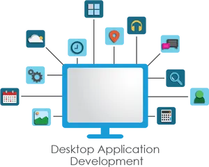 Desktop Application Development Concept PNG image