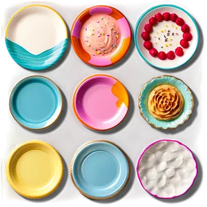 Dessert Plates Collection PNG 06212024 PNG