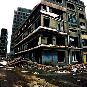 Destroyed City Center PNG Htd PNG