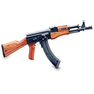 Detailed Ak 47 Illustration PNG Jgb5 PNG