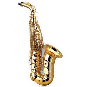 Detailed Alto Saxophone Png 06282024 PNG image