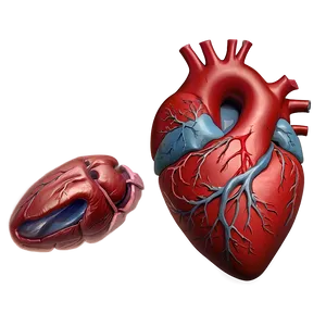 Detailed Anatomical Heart Art Png Rlc41 PNG image