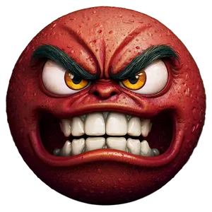 Detailed Angry Emoji Png 05252024 PNG image