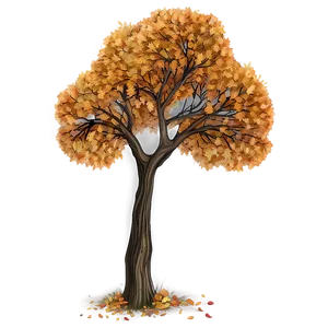 Detailed Autumn Tree PNG 70