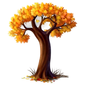 Detailed Autumn Tree PNG Npc PNG