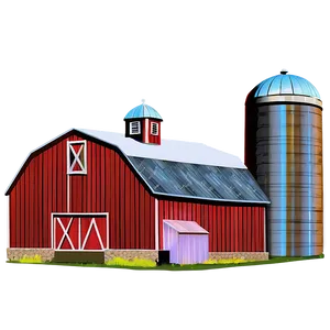 Detailed Barn Illustration Png 06122024 PNG image