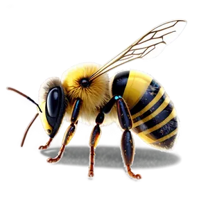 Detailed Bee PNG 05232024