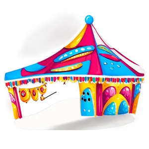 Detailed Carnival Tent Sketch Png 06282024 PNG image