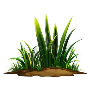 Detailed Cartoon Grass PNG Krj54 PNG