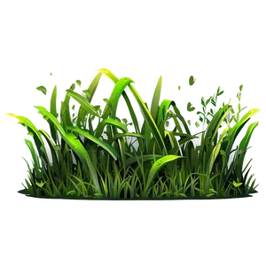 Detailed Cartoon Grass PNG Whn