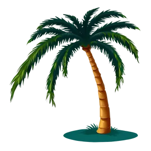 Detailed Cartoon Palm Tree Png Apw16 PNG image