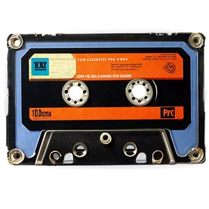 Detailed Cassette Tape Png Aan59 PNG image