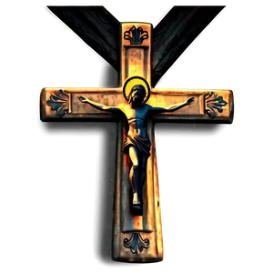 Detailed Catholic Cross Render PNG Lqm76