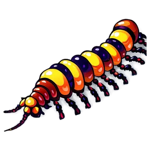 Detailed Centipede Drawing Png 05242024 PNG image