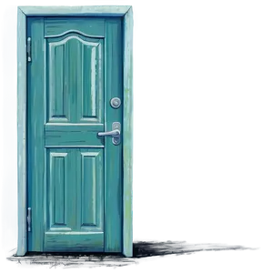 Detailed Closed Door Drawing Png 46 PNG image