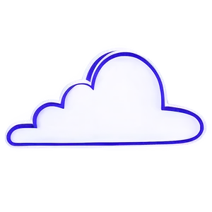 Detailed Cloud Vector Outline PNG 06262024 PNG