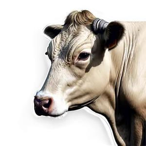 Detailed Cow Drawing Png Asl15 PNG image