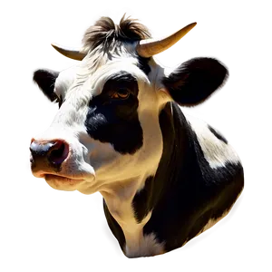 Detailed Cow Head Artwork Png 06212024 PNG image