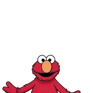 Detailed Elmo Face Artwork Png Nks PNG image