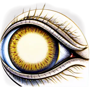 Detailed Eyeball Drawing Png Rcg90 PNG image