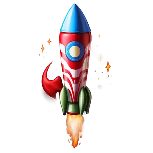 Detailed Firework Rocket PNG 6