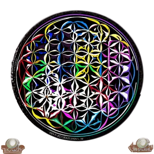 Detailed Flower Of Life Design PNG 14 PNG