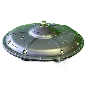 Detailed Flying Saucer Render Png Dbk PNG image