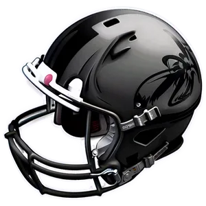 Detailed Football Helmet Sketch Png 33 PNG image