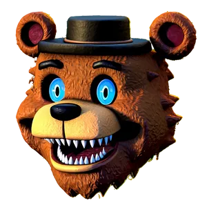 Detailed Freddy Fazbear Graphic Png 05252024 PNG image
