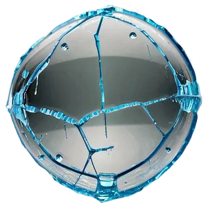 Detailed Glass Crack Png 06122024 PNG image