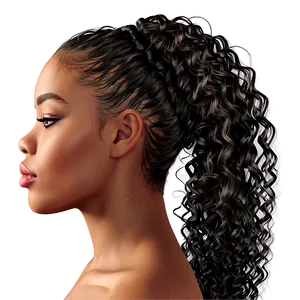 Detailed Hair Edges Png Kda PNG image