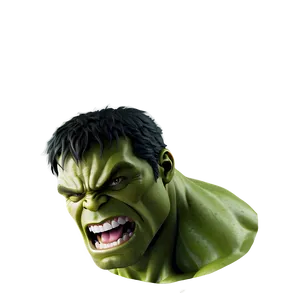 Detailed Hulk Face PNG 78