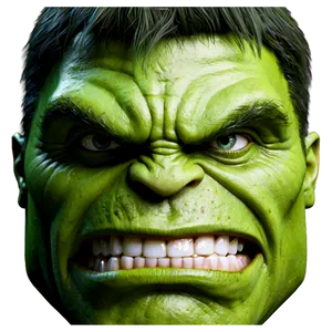 Detailed Hulk Face PNG 82