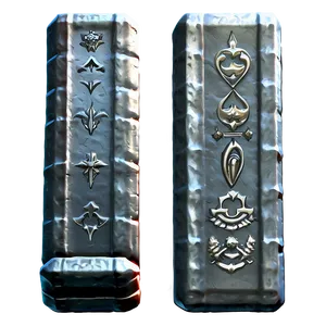 Detailed Iron Ingot Artwork Png 06272024 PNG image