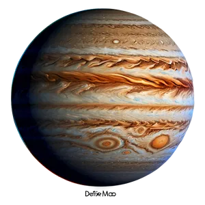 Detailed Jupiter Map PNG Sak83