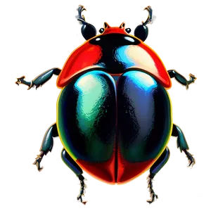 Detailed Ladybug Sketch PNG 05242024