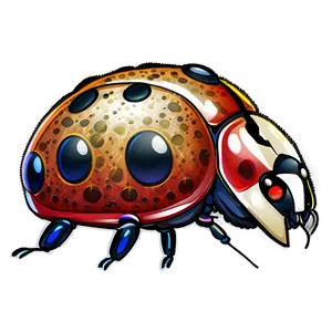 Detailed Ladybug Sketch PNG Kca