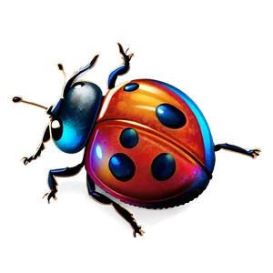 Detailed Ladybug Sketch PNG Rwy