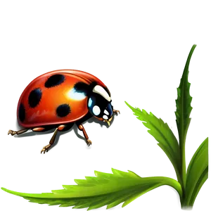 Detailed Ladybug Sketch PNG Uah