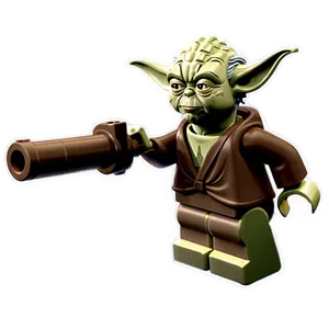 Detailed Lego Yoda Model PNG Qxh