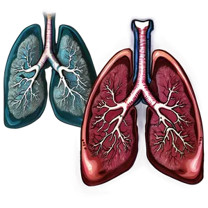 Detailed Lungs Diagram Png Gxs5 PNG image
