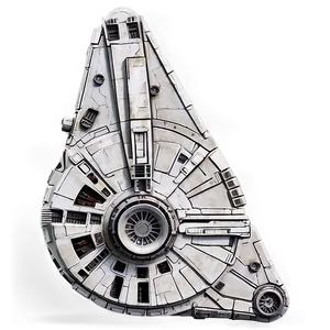 Detailed Millennium Falcon Model Png 28 PNG image