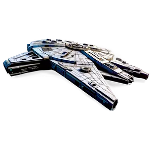 Detailed Millennium Falcon Model PNG Jvh