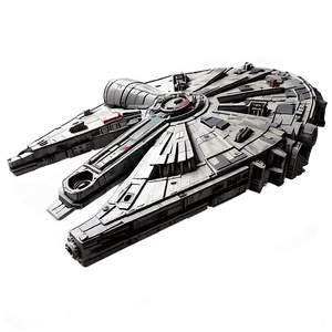 Detailed Millennium Falcon Model Png Xrc PNG image