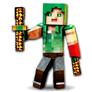 Detailed Minecraft Characters PNG 62
